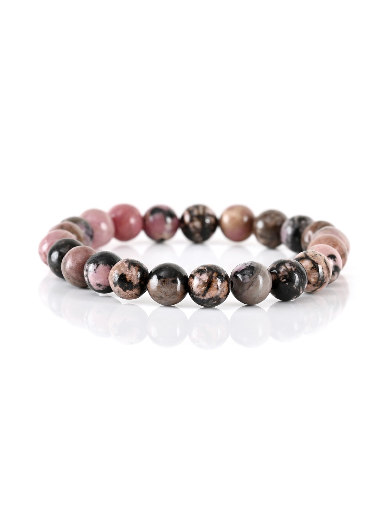 Shiv Ratan Kendra Pink Sodalite Stretchable Bracelet II Genuine Stone, Lab Tested II