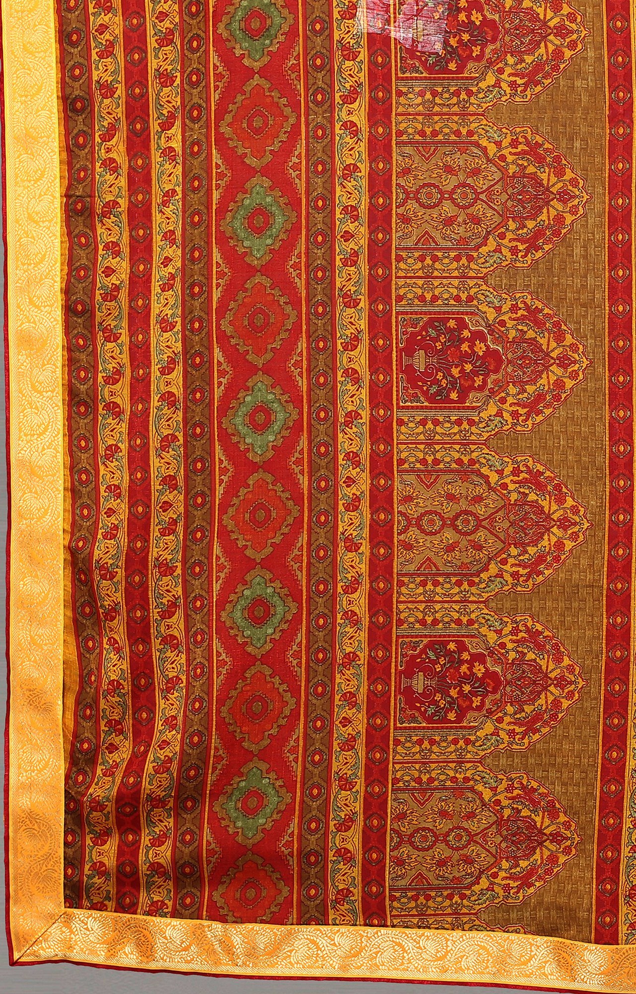 Women Yellow Chiffon Printed Saree-S_L21SHUBHLABH31004SSR01