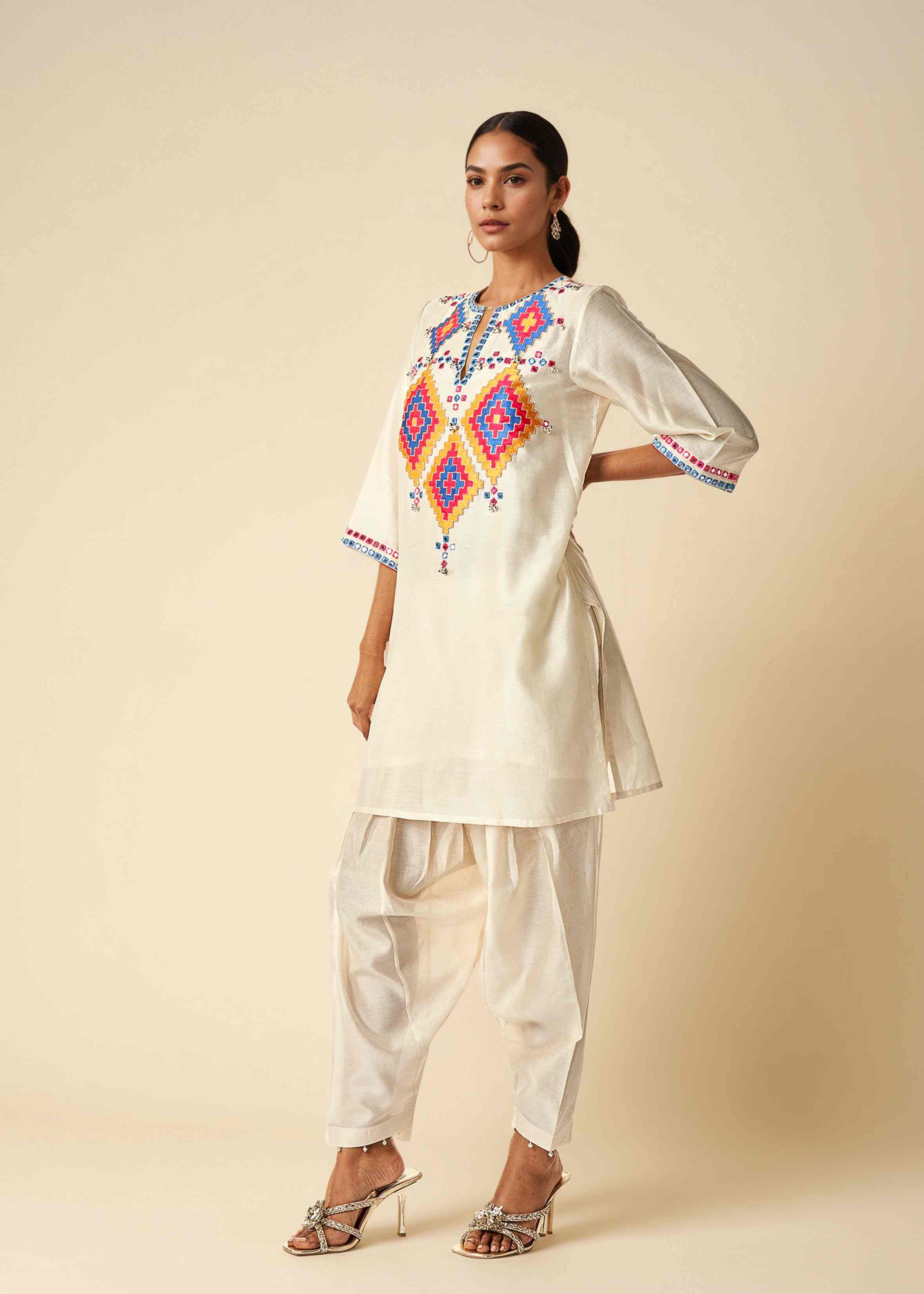 Offwhite Short Kurta