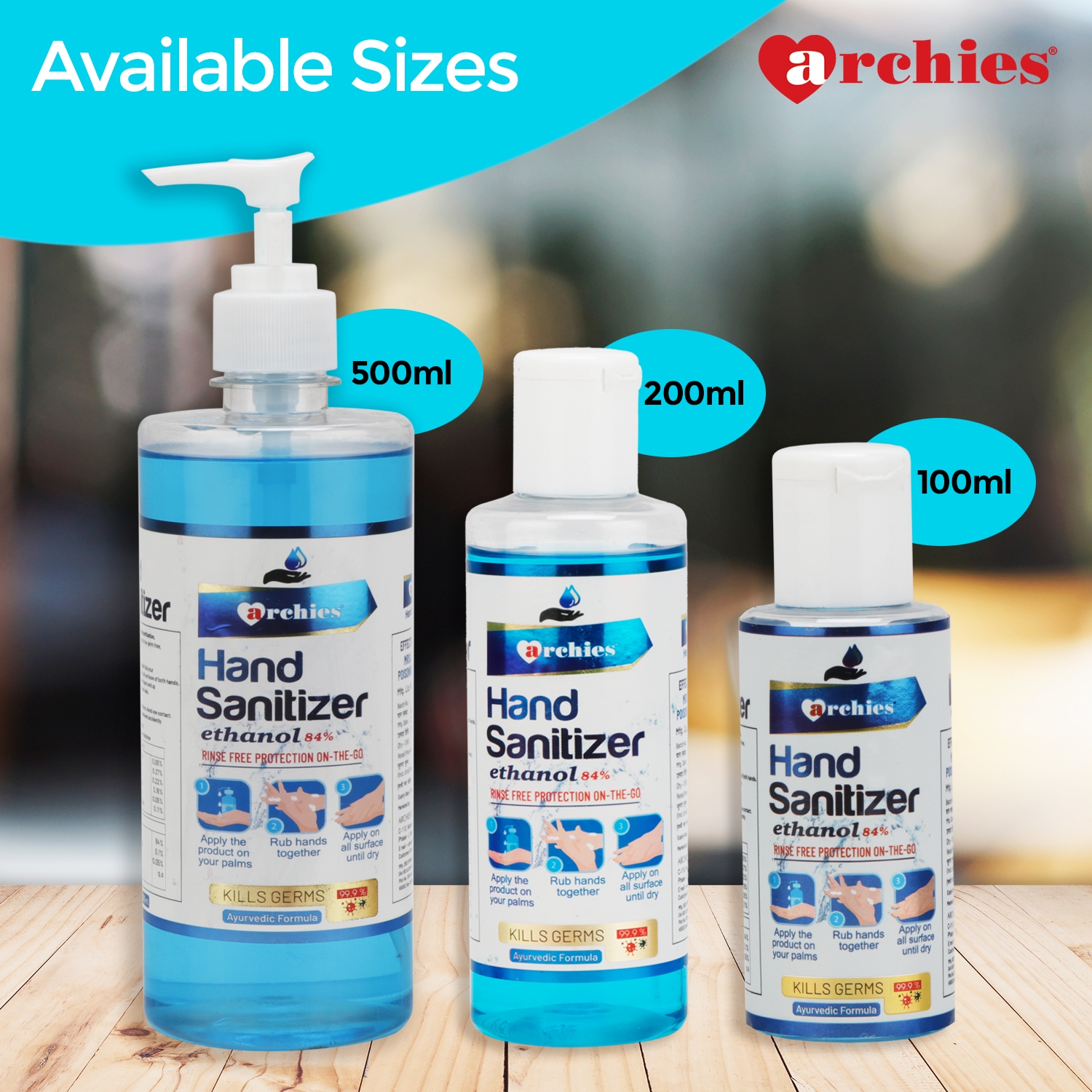 Archies | Archies Hand Sanitizer Combo Pack 100ml x 5 5