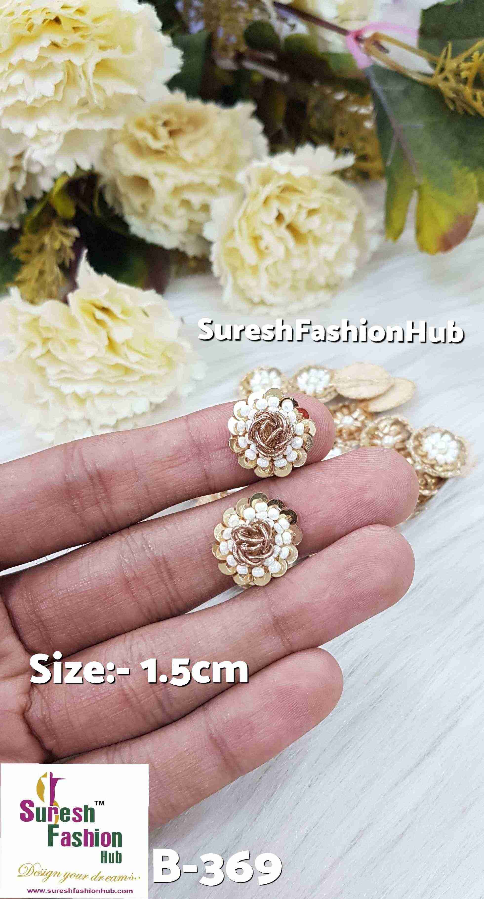 Pearl and Zardosi Handmade Buttis