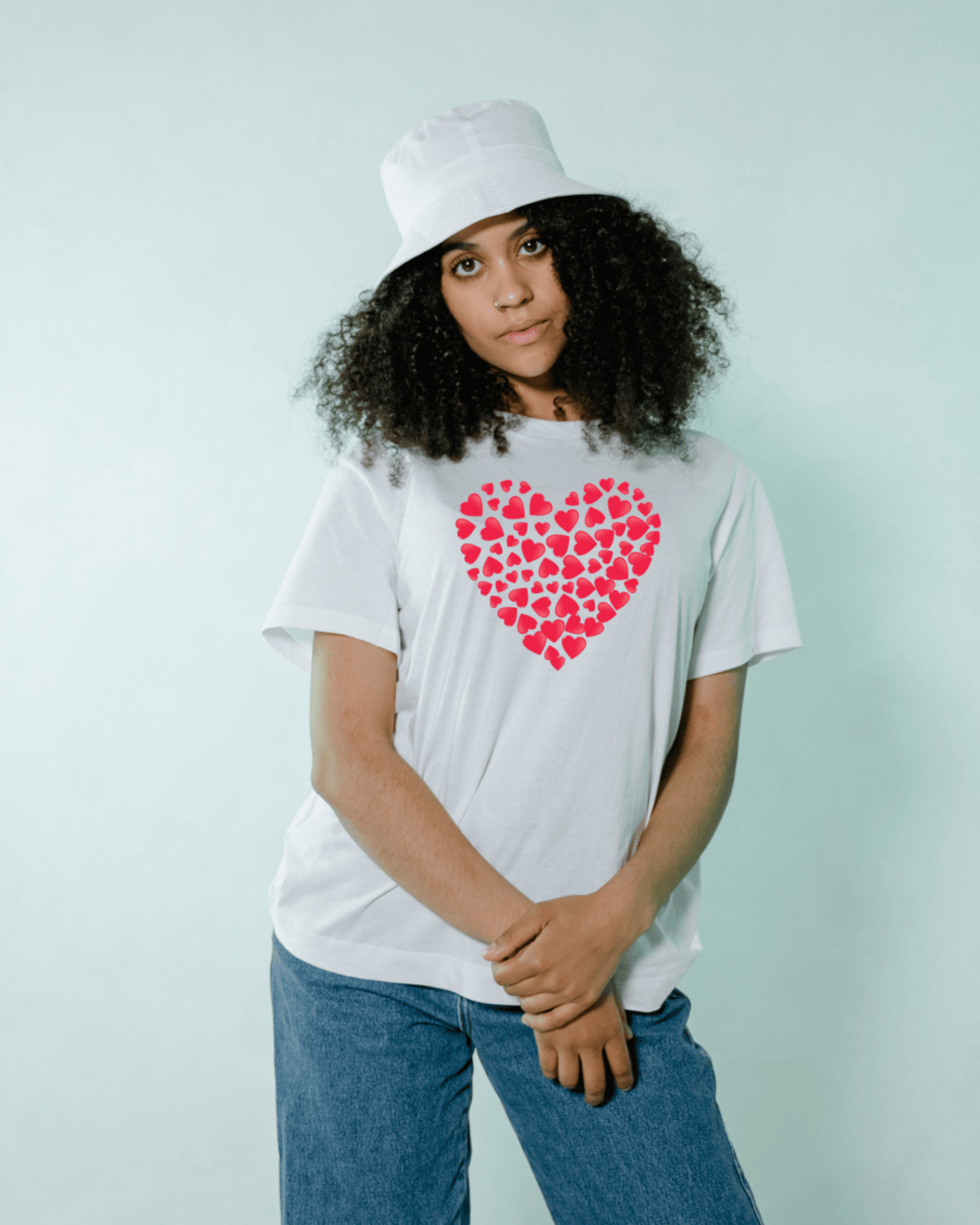 Inands | Multiple Red Hearts T-Shirt undefined