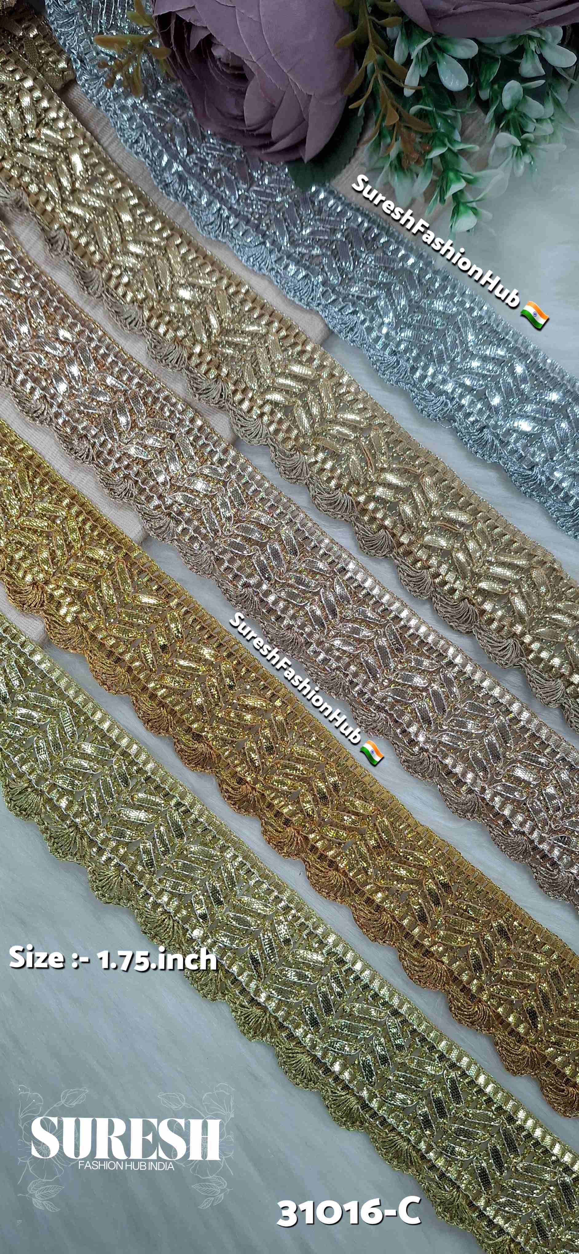 Pearl Gota Scalloped Jhalar Lace
