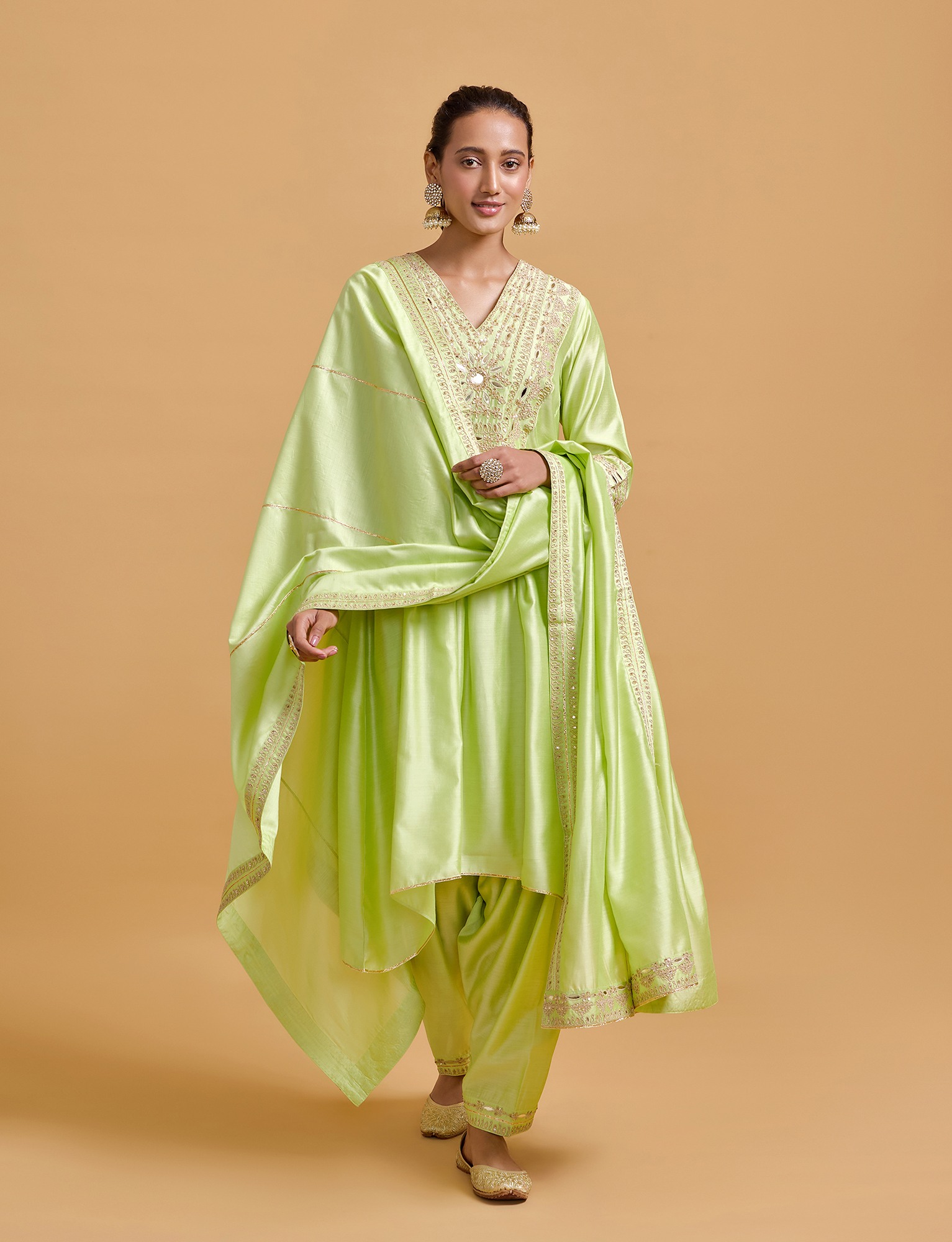 Zeenat Pista Kurta Salwar Set