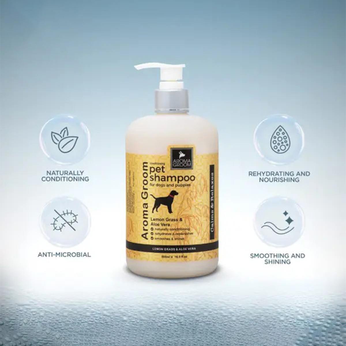 Aroma Groom Nourishing Shampoo with Lemon Grass & Aloe Vera
