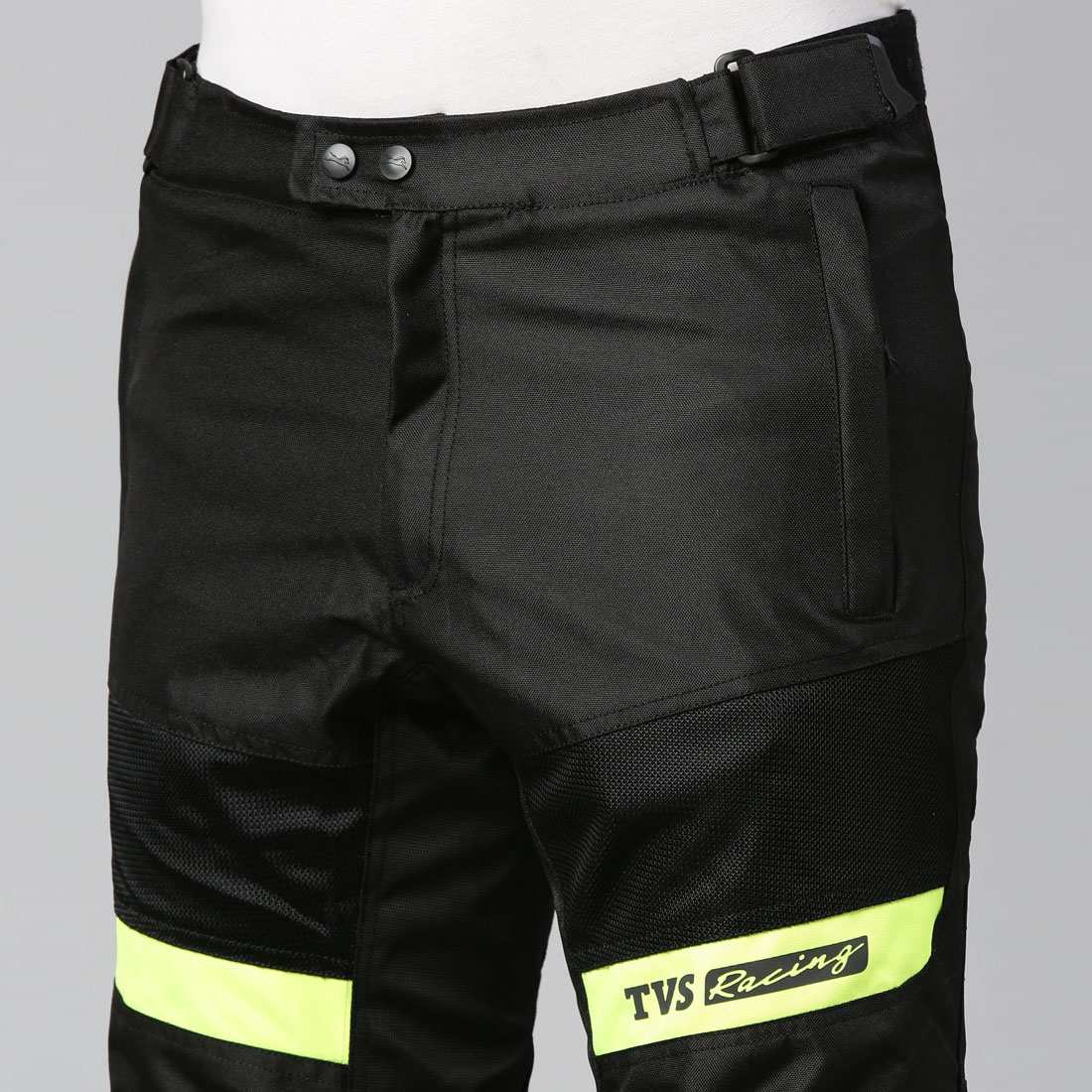 TVS Racing | Riding Pant | Black & Neon | Size Medium