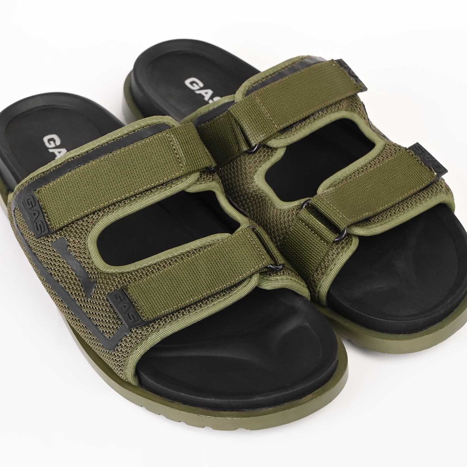 GAS | Men's StrapGrid Olive Sandals|3