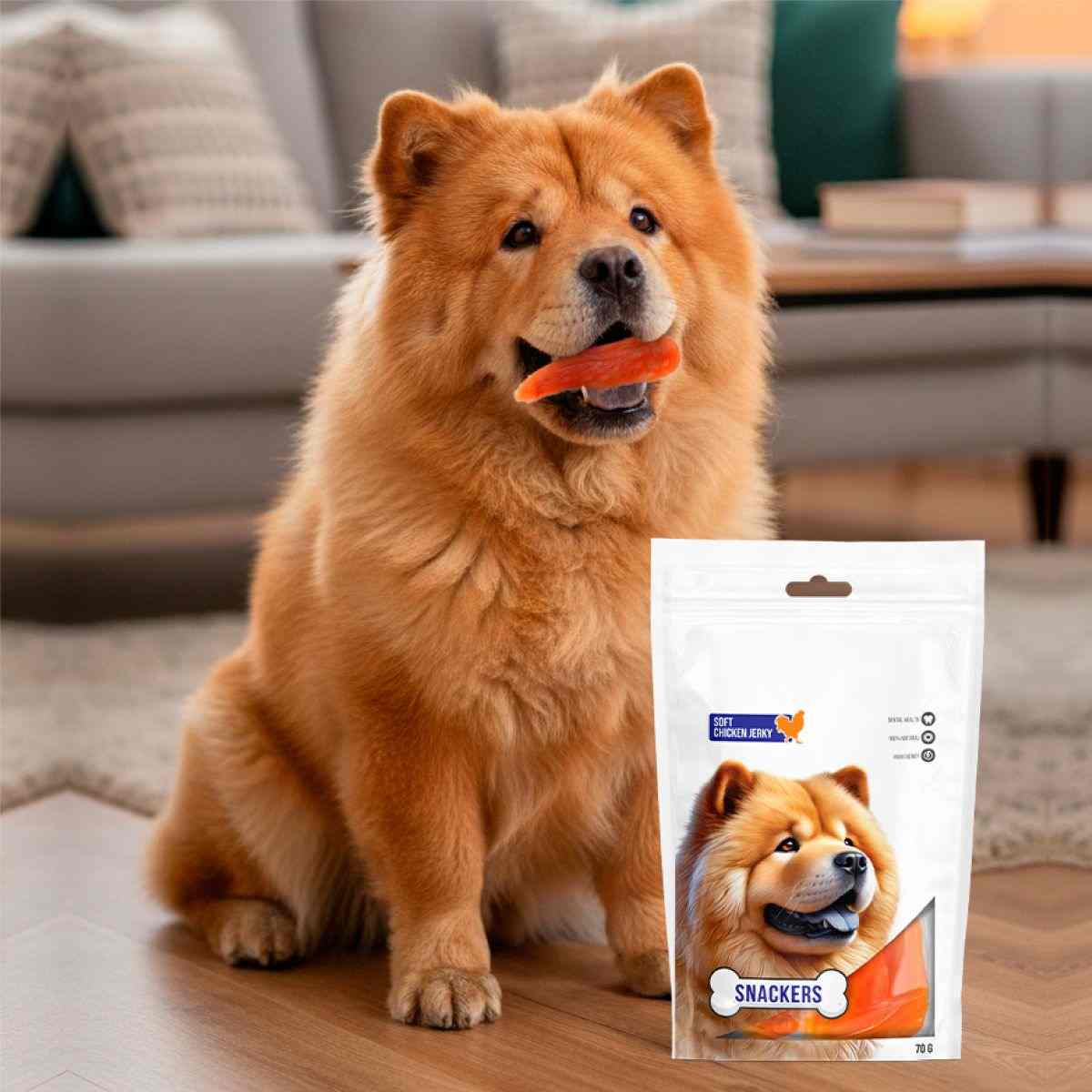 Snackers Soft Chicken Jerky Dog Treats 70g