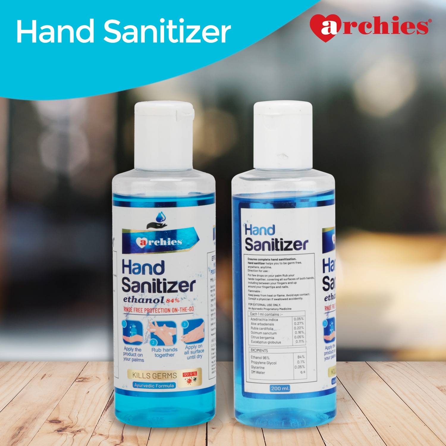 Archies | Archies Hand Sanitizer Combo Pack 200ml x 5 1