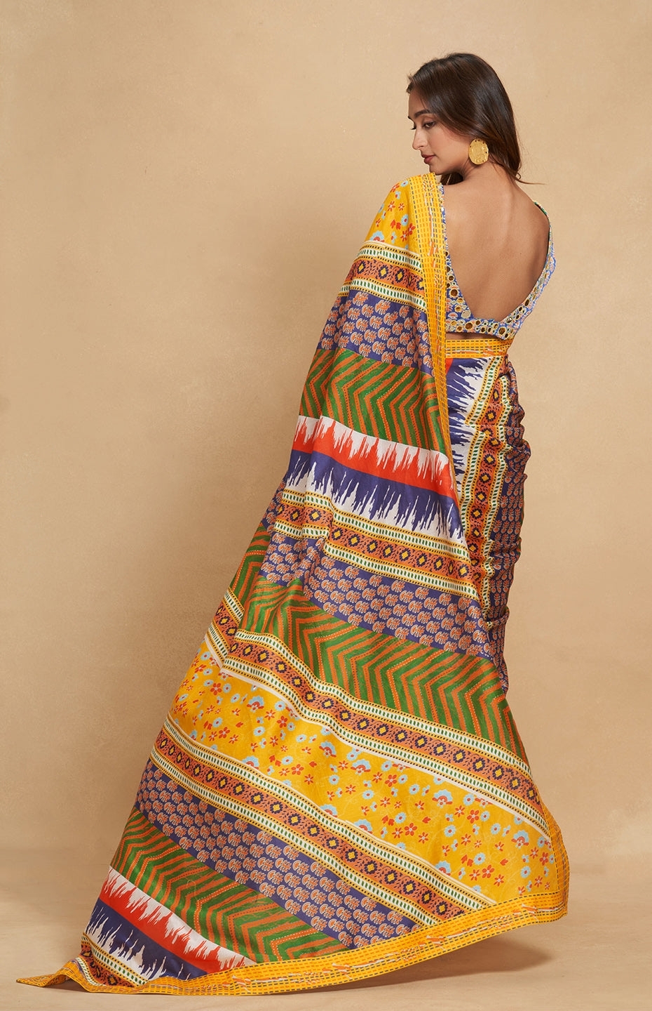 Tribal Mirror 2.0 Printed Saree