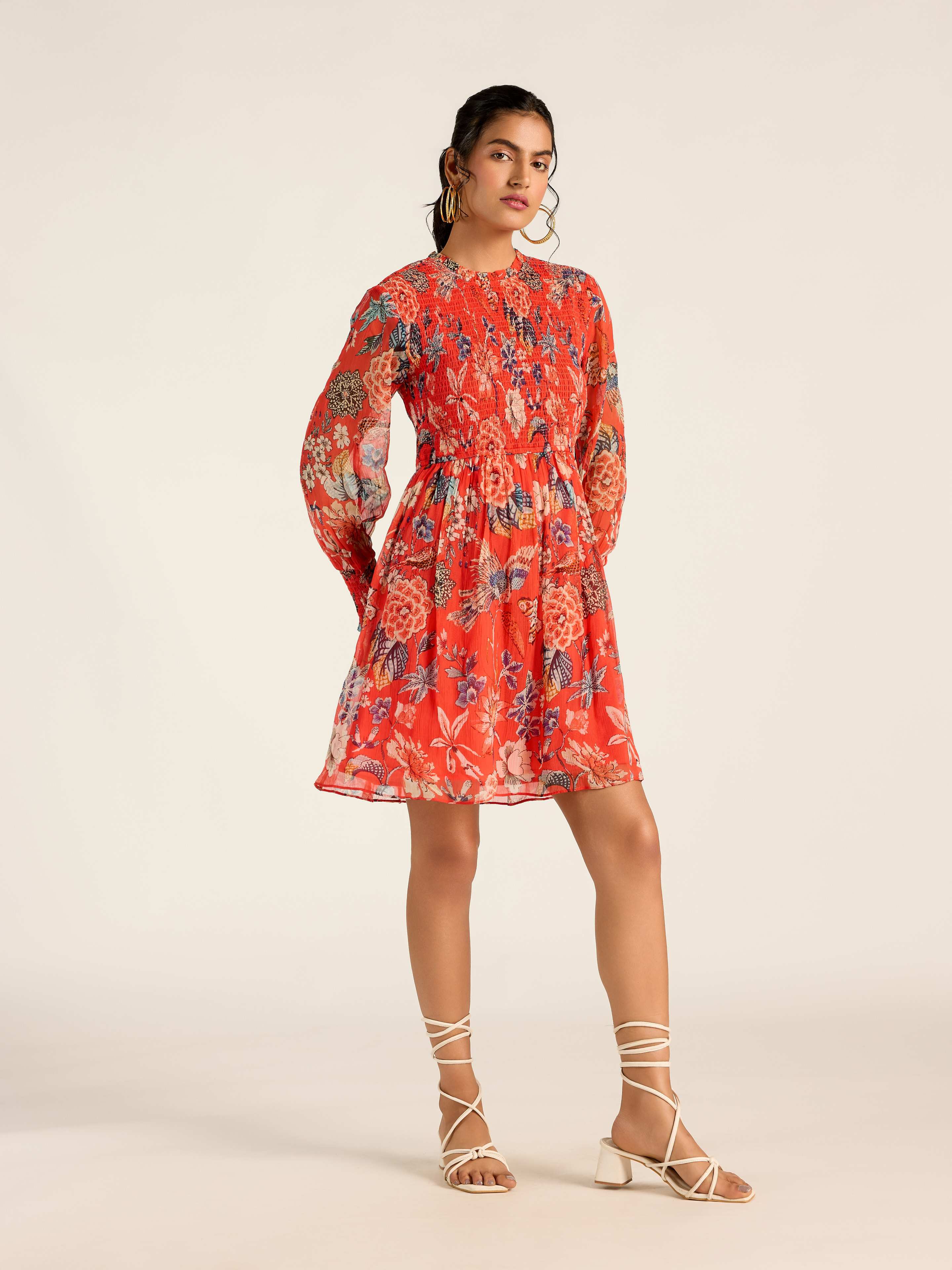 RED MARGO SHORT DRESS