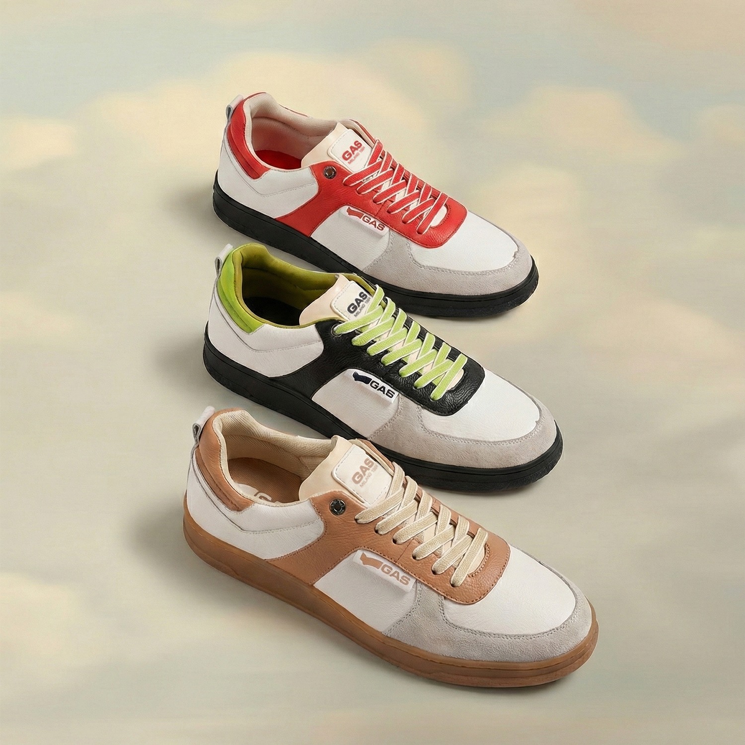 Men Cristallo White Black Sneaker