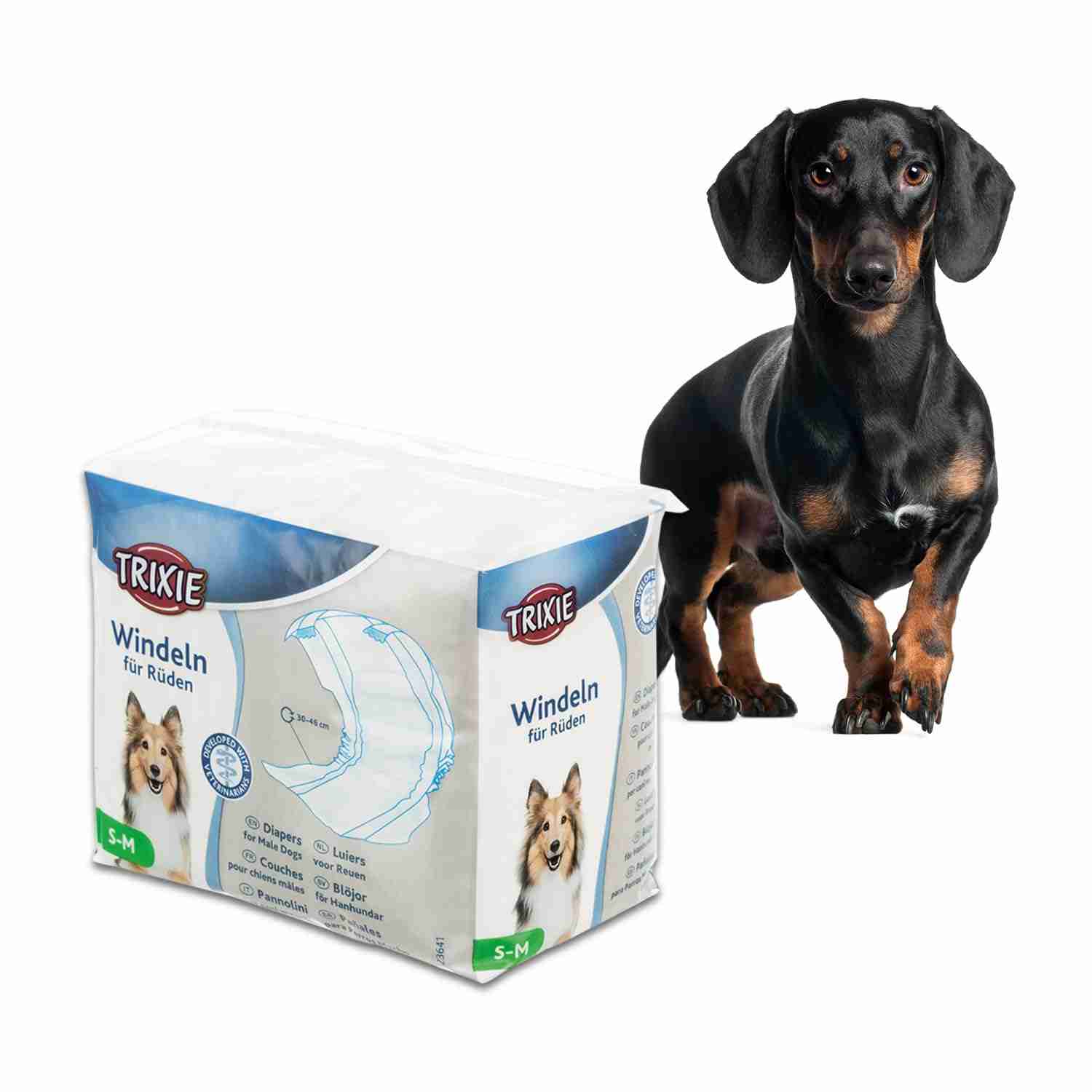 Trixie Diapers For Male Dogs Dispenser 12 Pcs