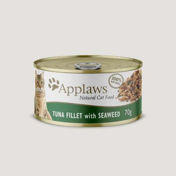 Applaws Tuna Fillet With Seaweed Wet Cat Food, 70 g