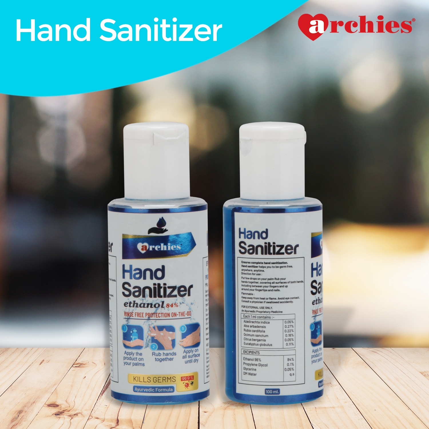 Archies | Archies Hand Sanitizer Combo Pack 100ml x 5 1
