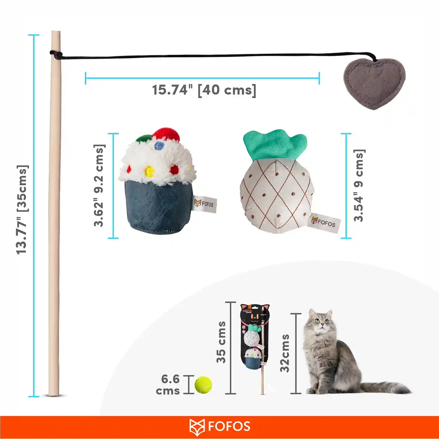 Barkbutler Fofos Magn Teaser Cake Interactive Cat Teaser Toys