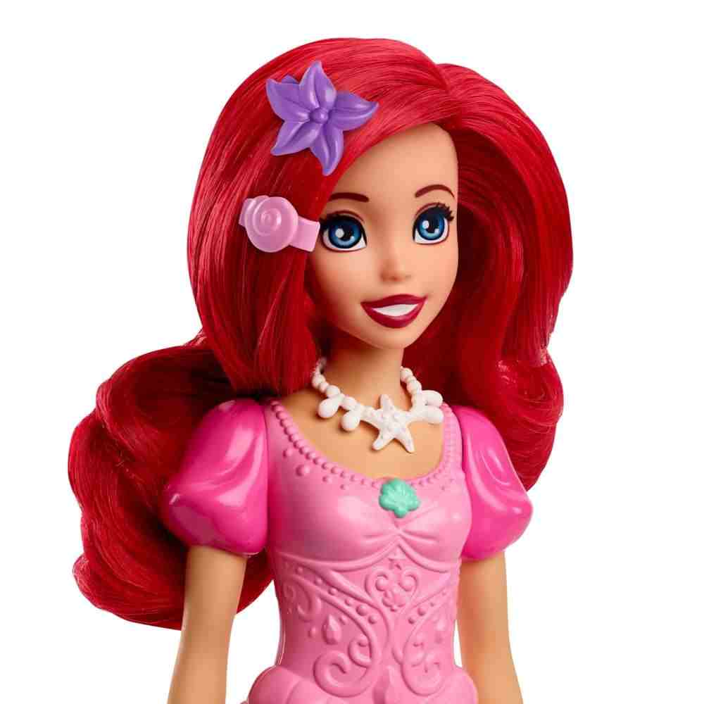 Disney Princess Toys, Ariel Fashion Doll Set, Signature Pink Dress with 9  Accessories, 3Y+, Multicolour