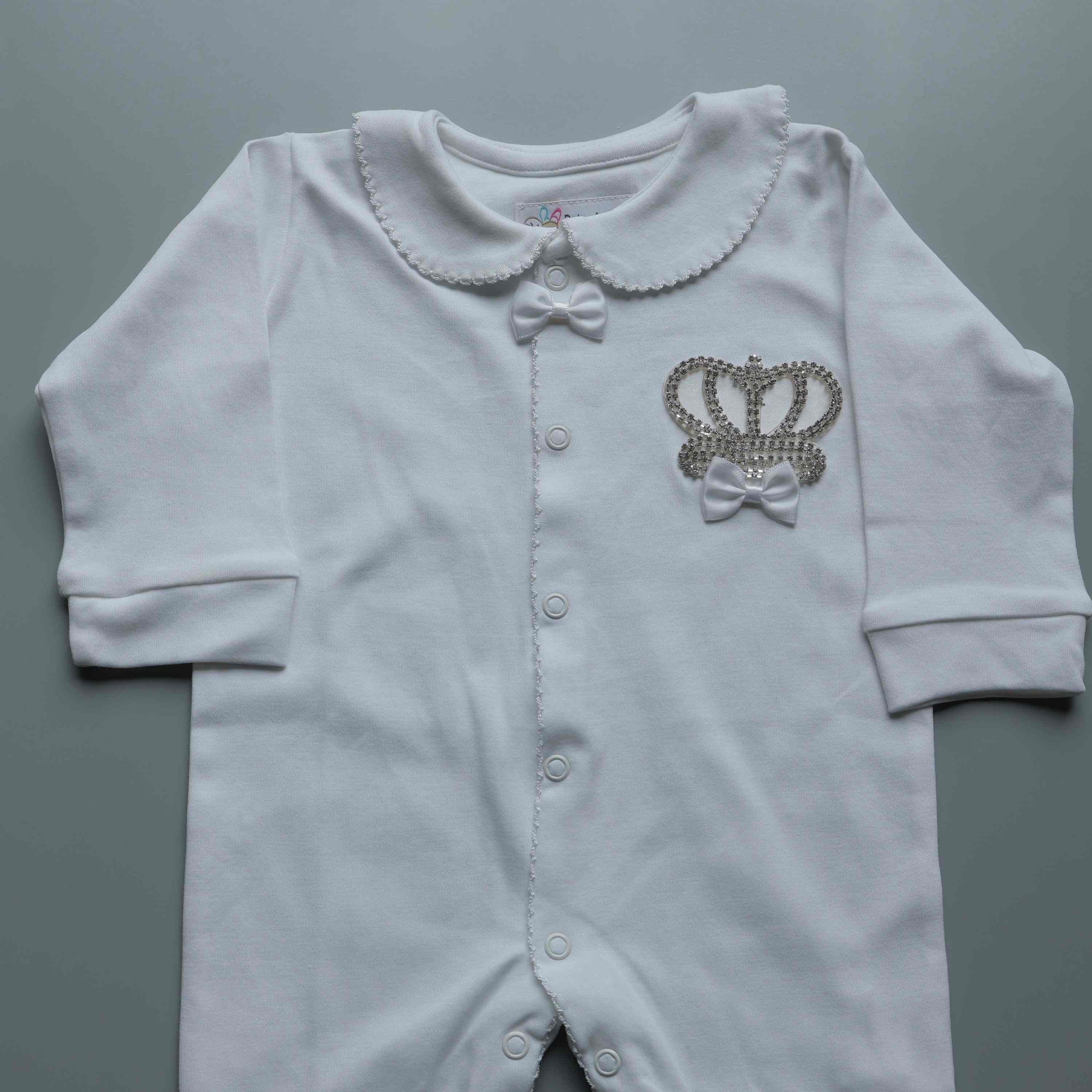 Feather Crown Romper Set
