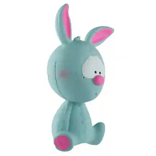 Barkbutler Fofos Latex Bi Rabbit Toy for Dogs | For Small Chewers (Blue)