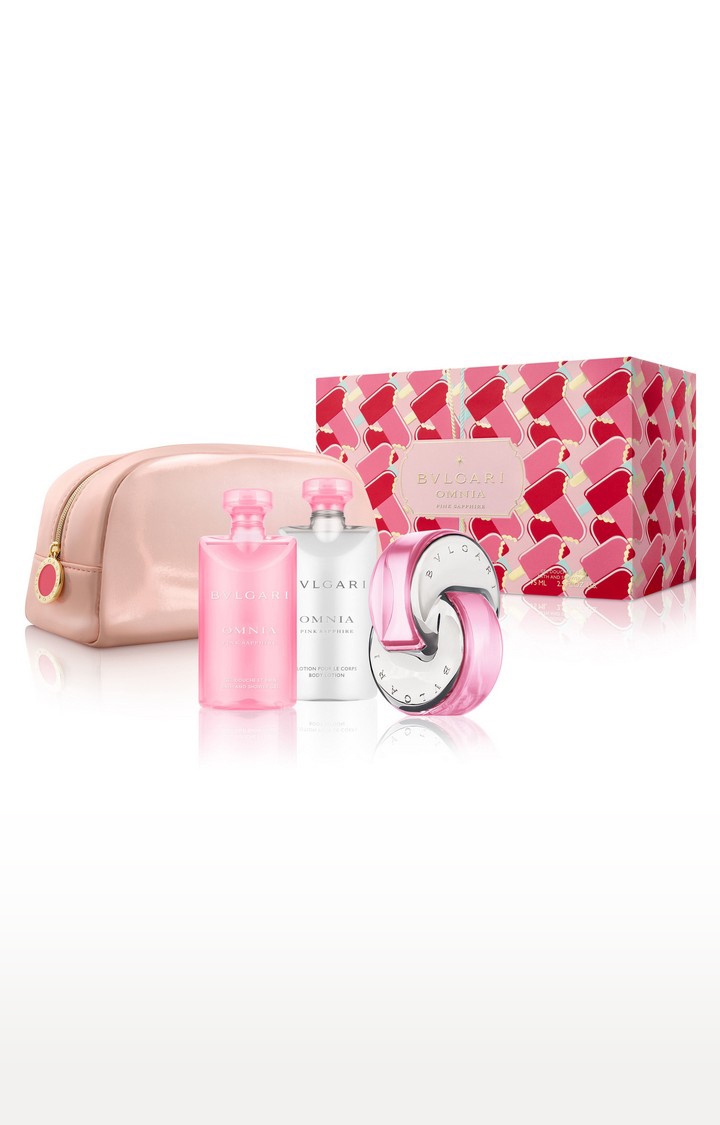 Bvlgari | Pink Sapphire Gift Set (Eau De Toilette 65 Ml And Soap 75G And Body Lotion 75 Ml) 0