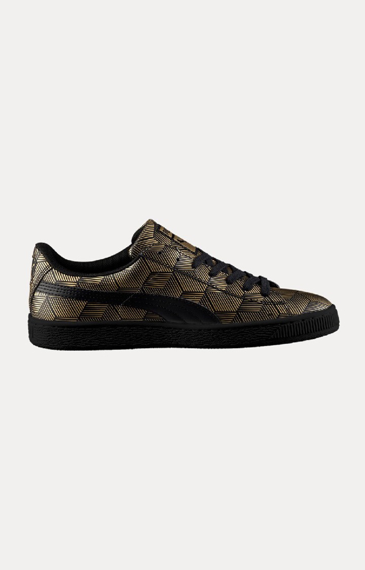 Black Basket Classic Metallic Sneakers