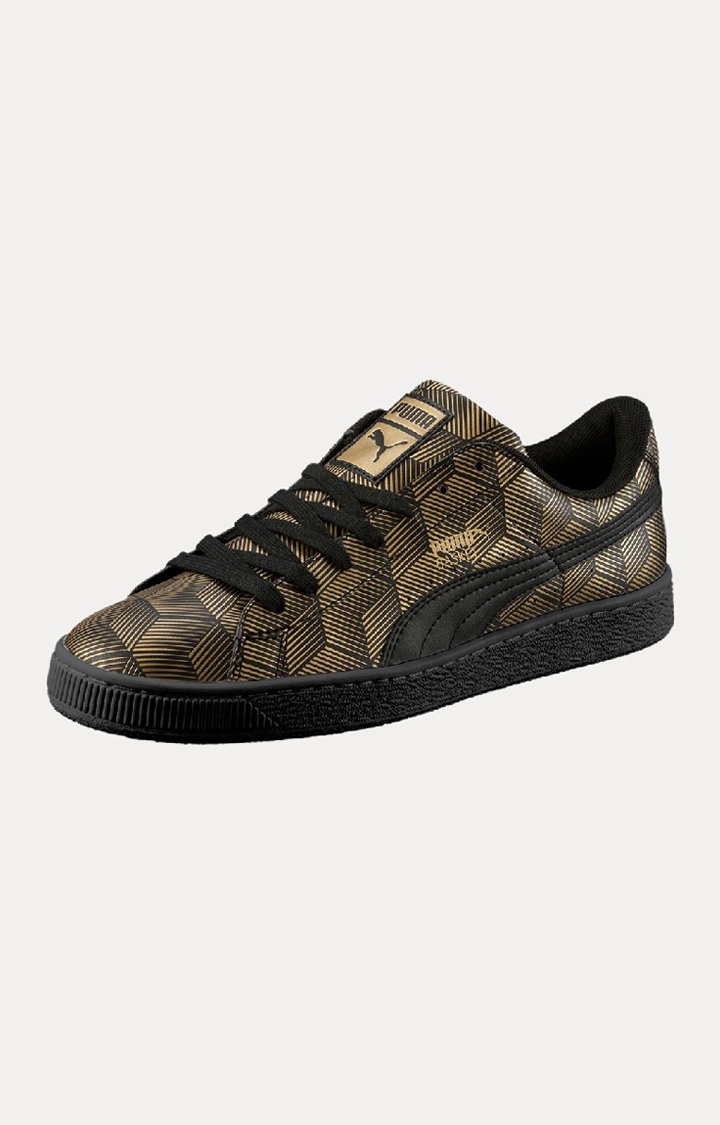 Black Basket Classic Metallic Sneakers
