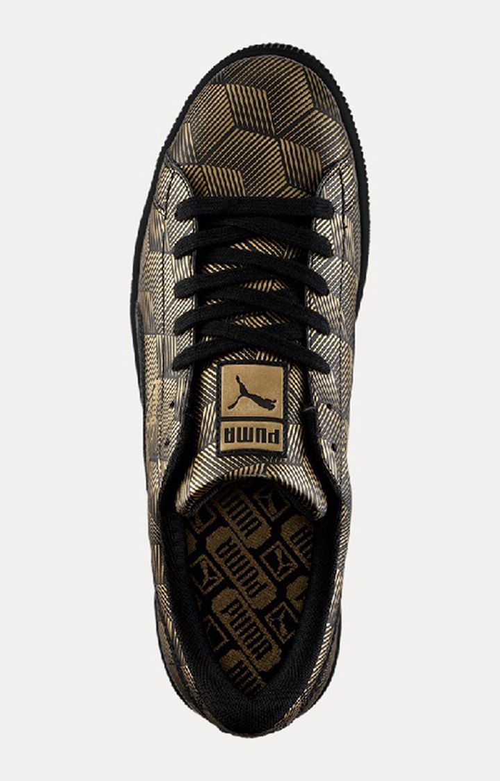 Black Basket Classic Metallic Sneakers