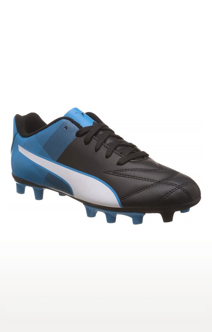 Puma black discount football shoes