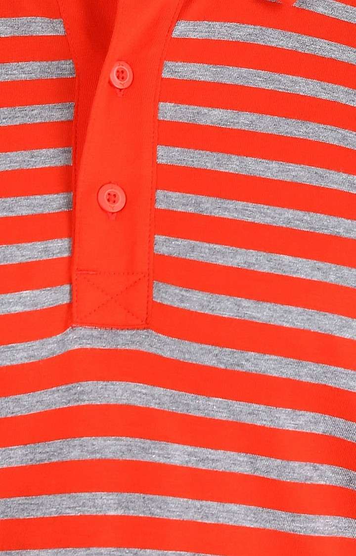 Red ESS Striped Jersey Polo T-Shirt