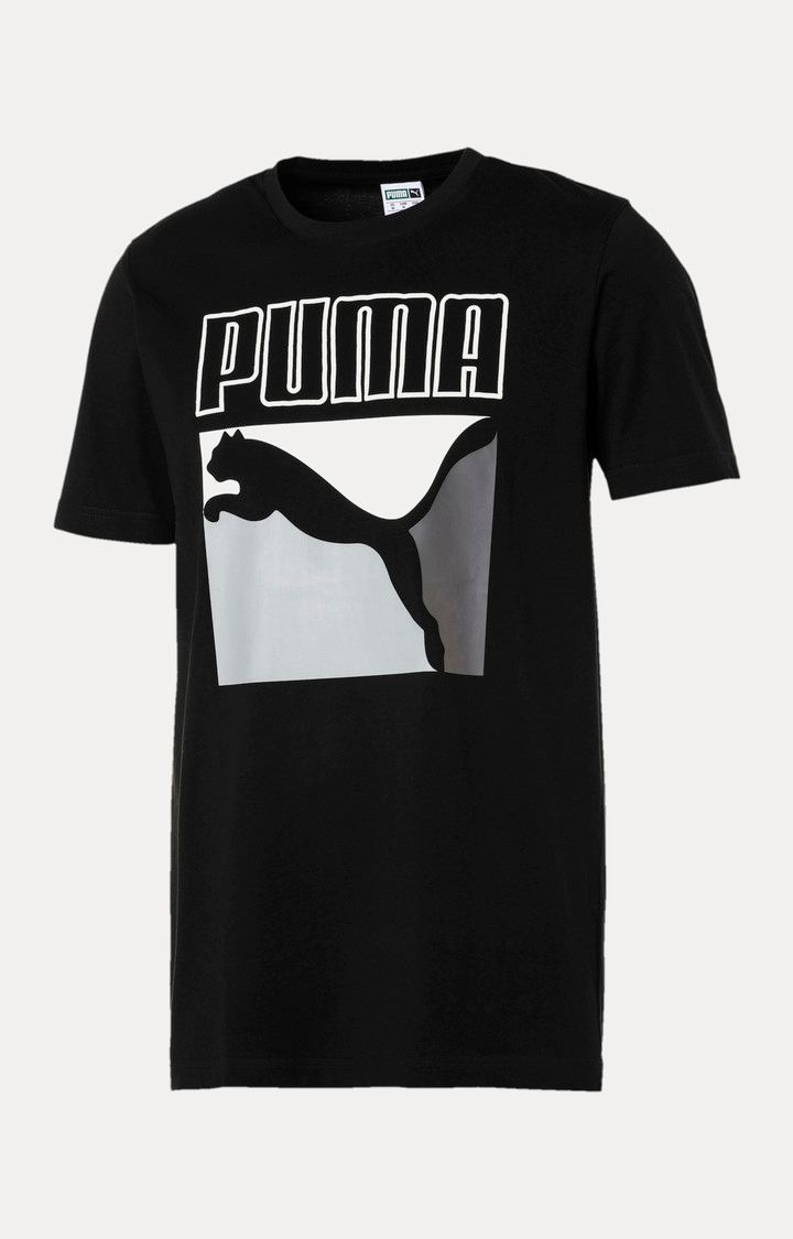 Puma graphic on sale box logo tee