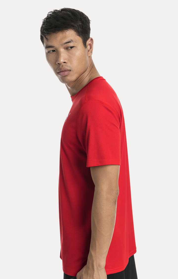 Ignite S S Tee High Risk Red Puma White