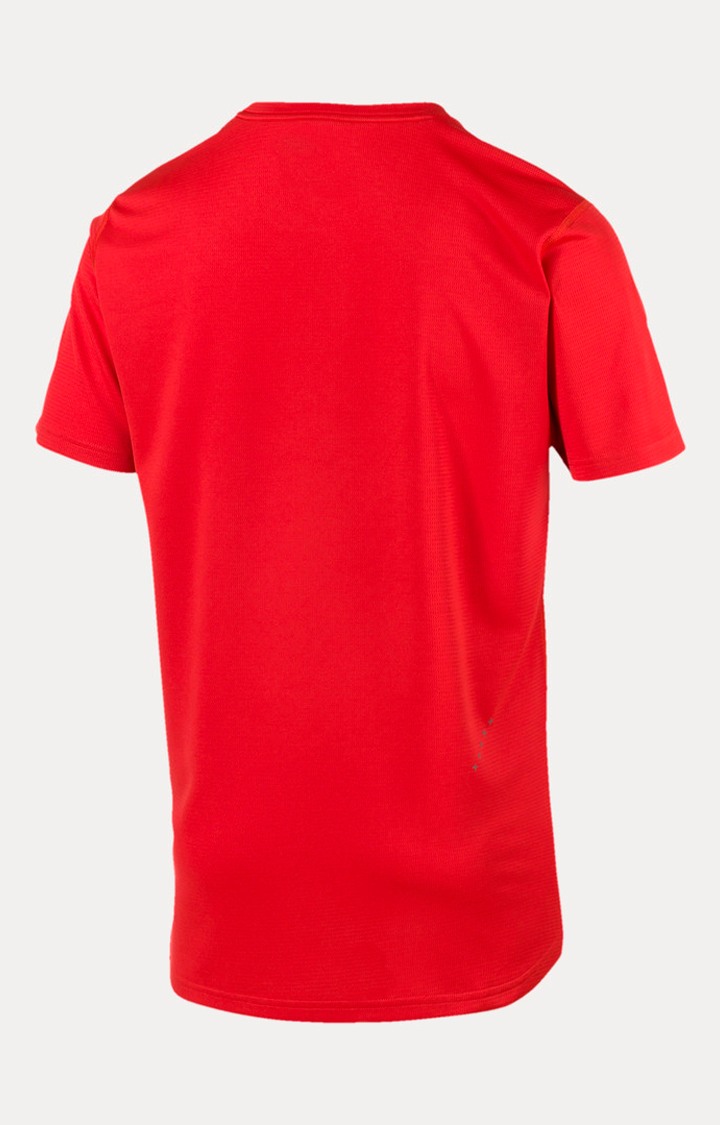 Ignite S S Tee High Risk Red Puma White