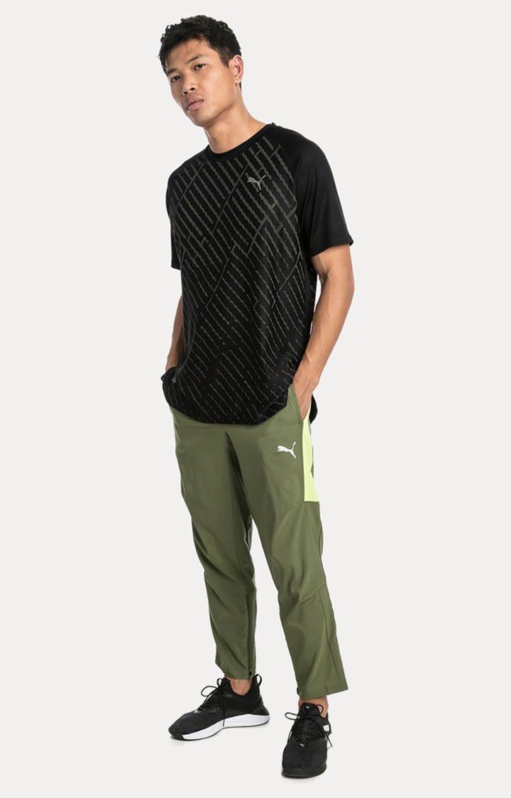 VENT Graphic SS Tee puma black fizzy yel Puma