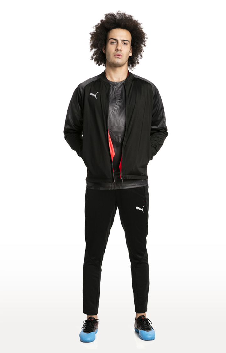 Puma black and discount red track jacket