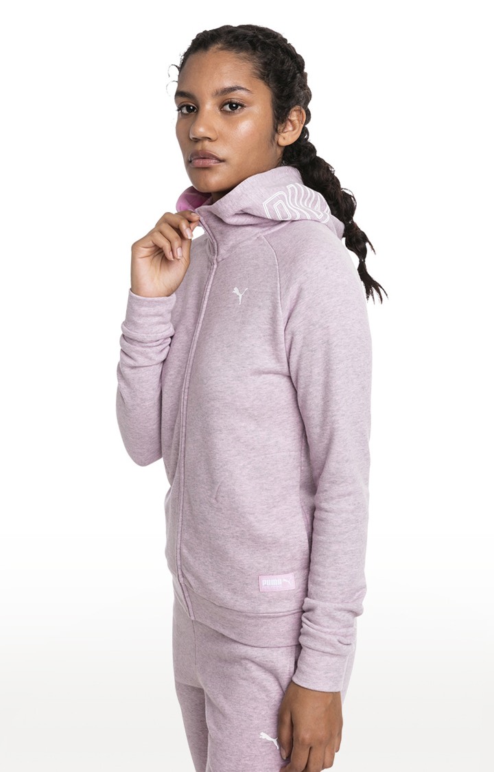 Athletics Hooded Jacket TR Pale Pink Hea