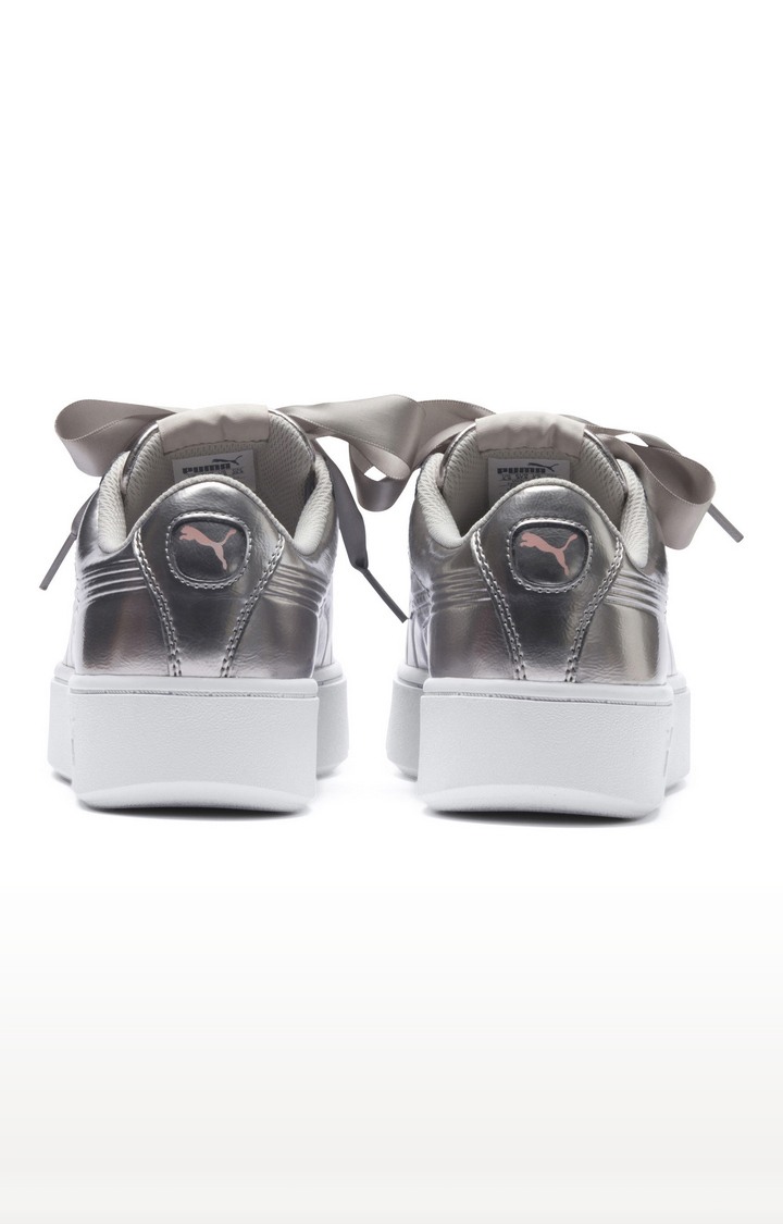 Puma vikky stacked silver grey top