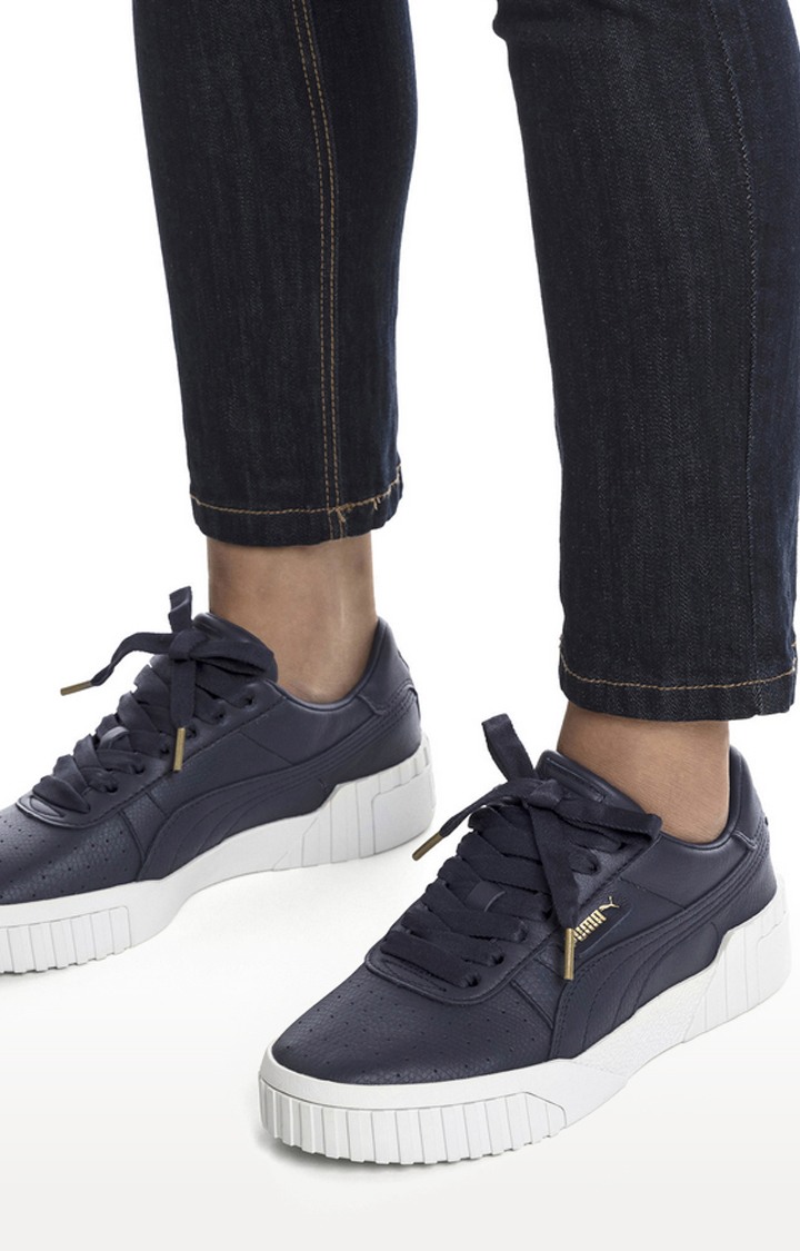 Puma cali emboss black deals