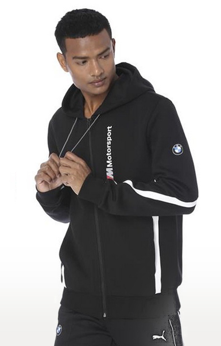 Puma bmw mms hot sale hooded sweat jacket