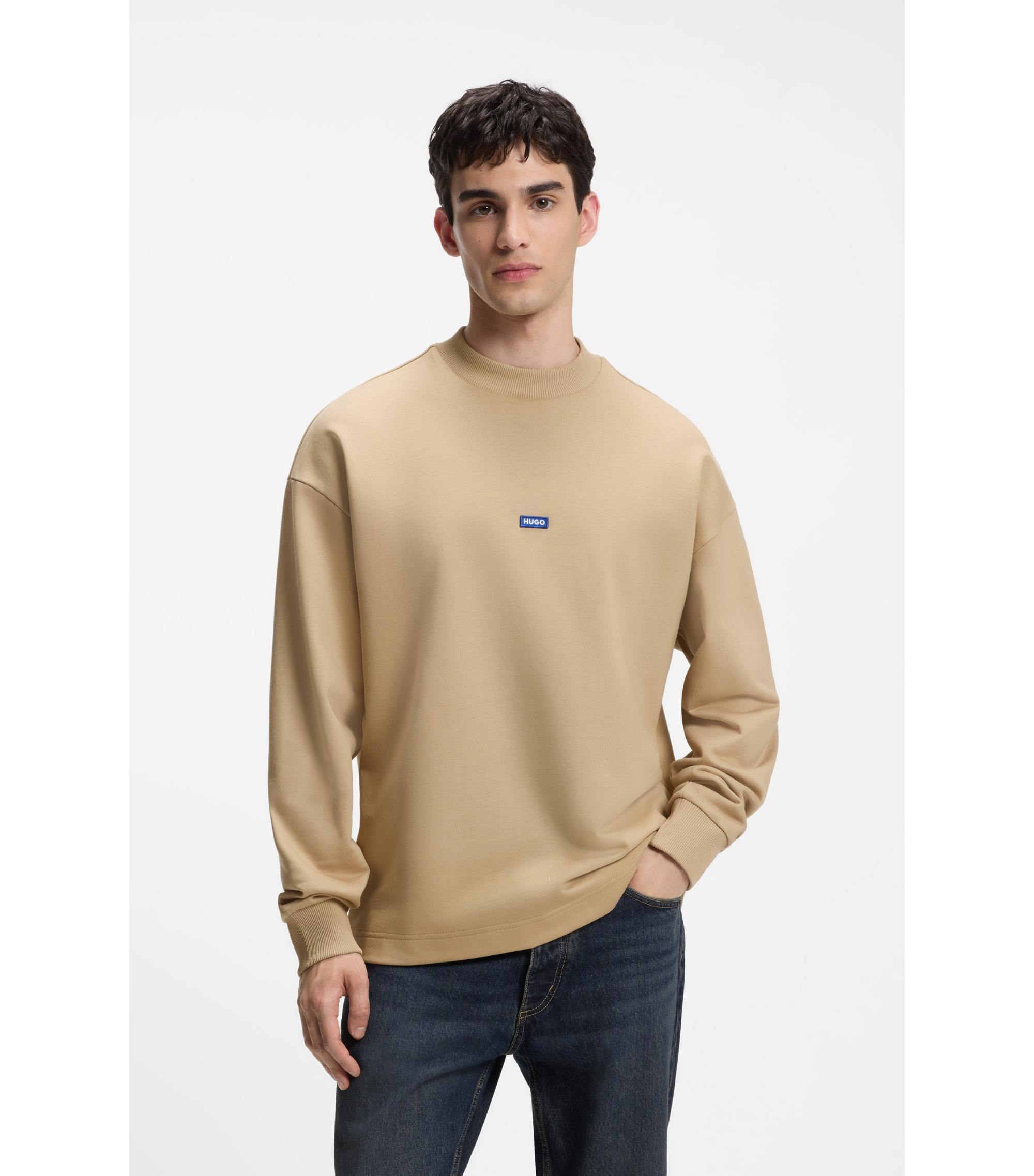 Blue Logo Patch Terry Sweatshirt