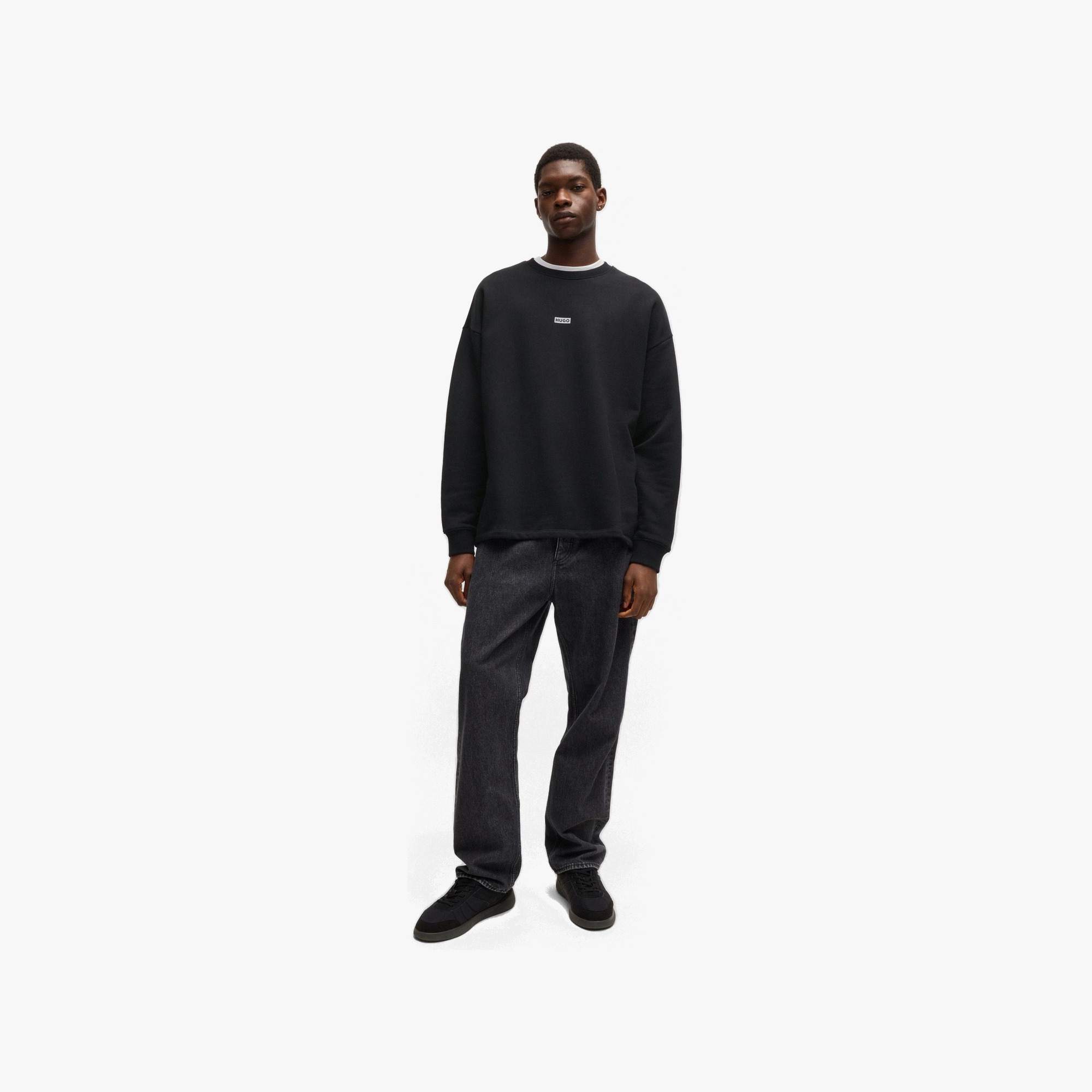 Rectangle Logo Cotton Terry Sweatshirt