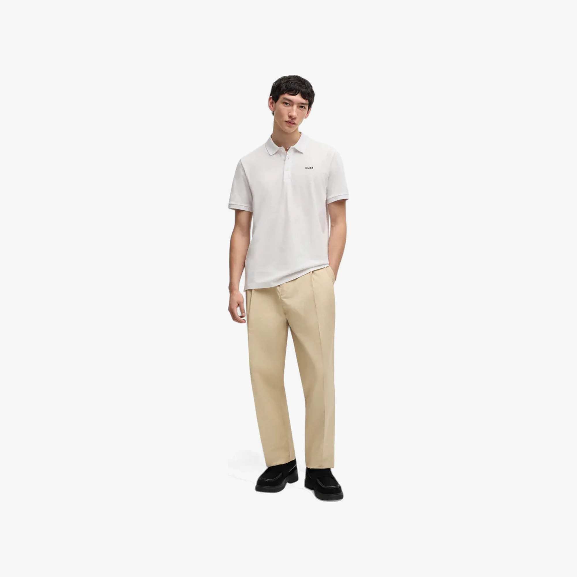 High-Density Logo Print Piqué Polo