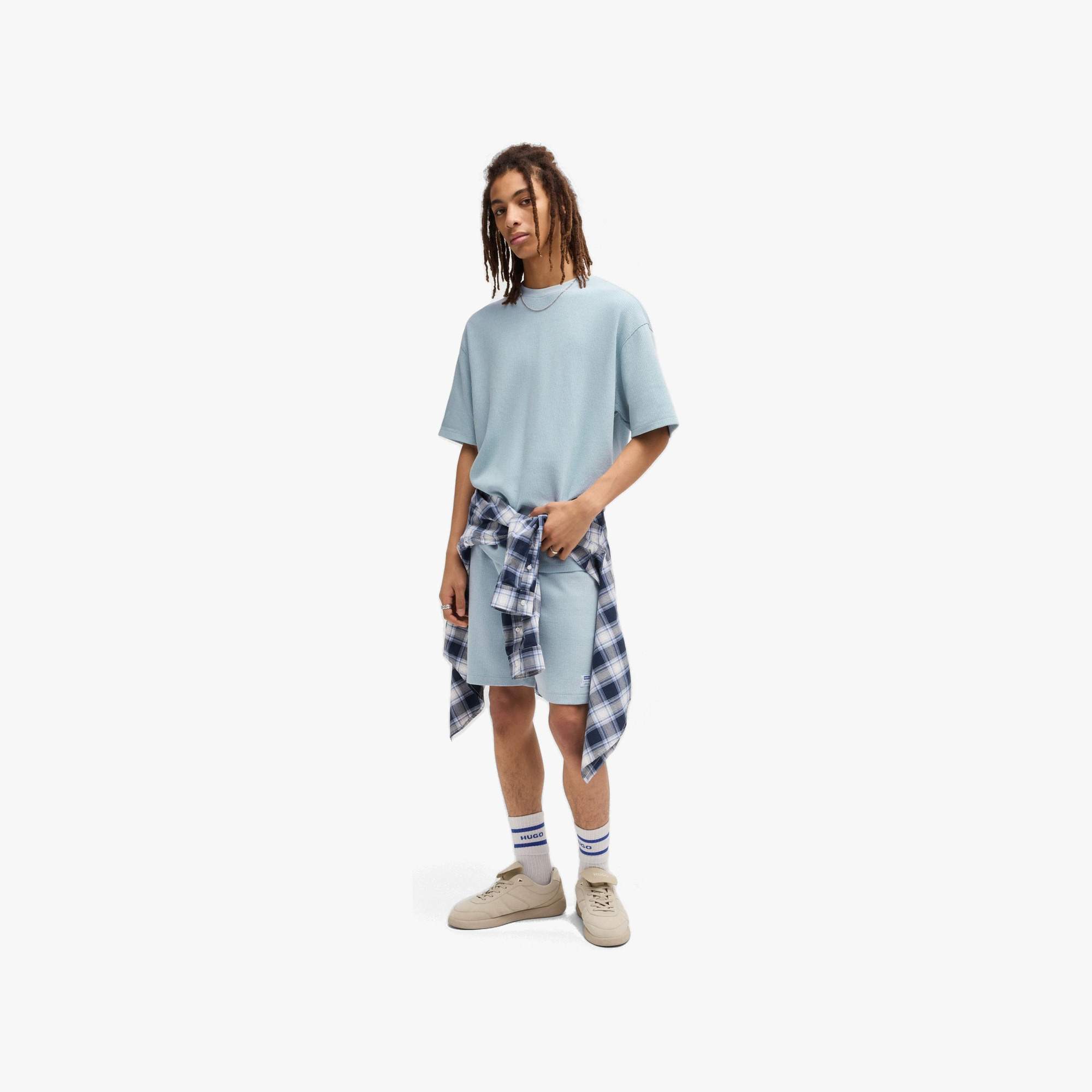Blue Logo Patch Single Jersey Tee