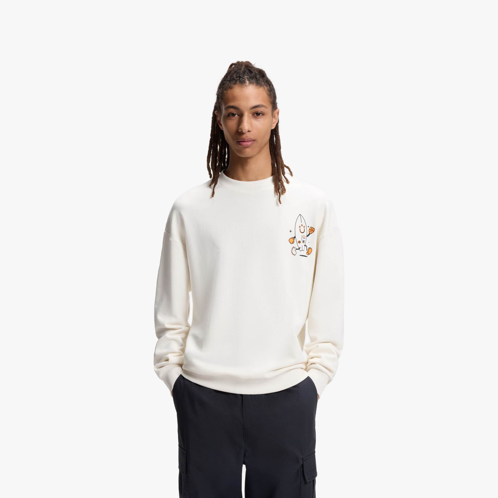 Happy Hugo Artwork Terry Sweatshirt