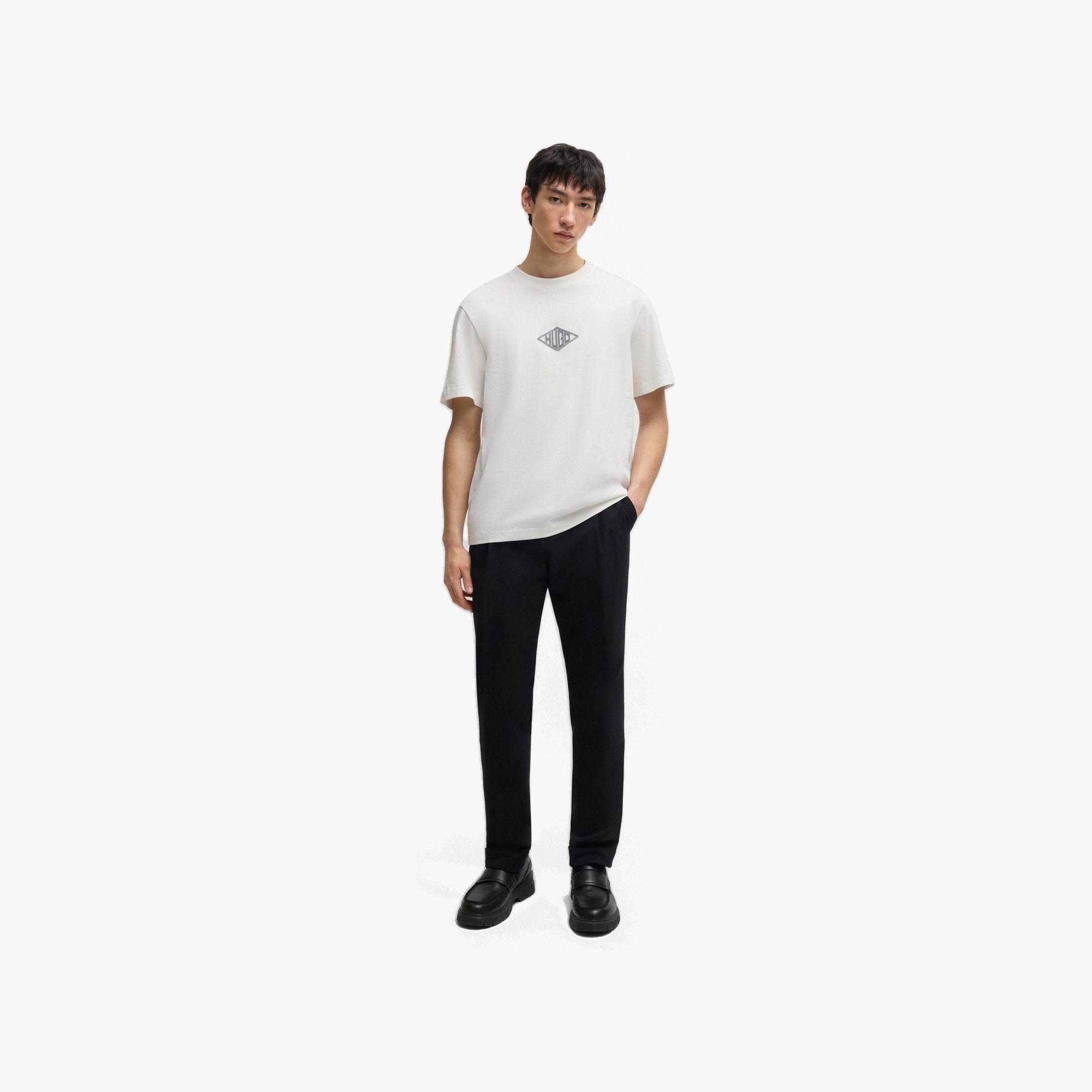 Embroidered 3D Geo Logo Tee