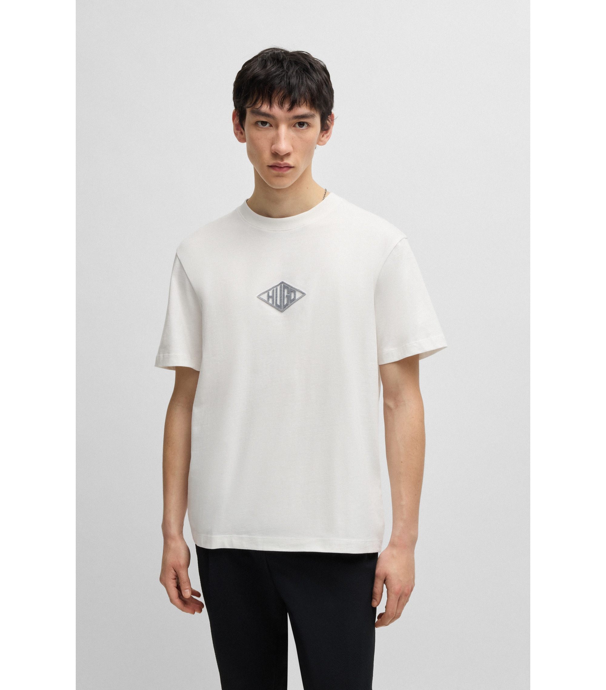 Embroidered 3D Geo Logo Tee