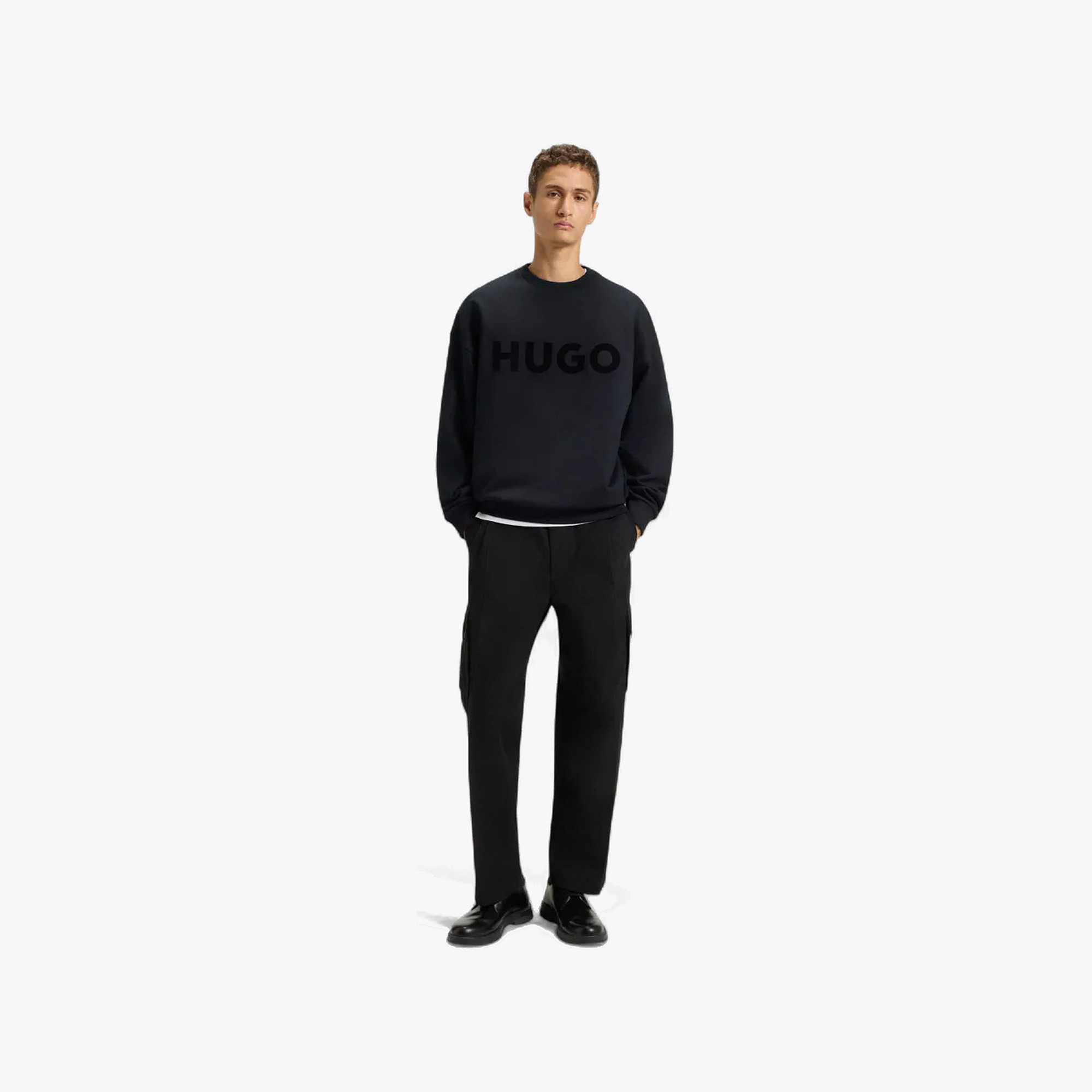Oversized Reflective Logo Terry Sweatshirt