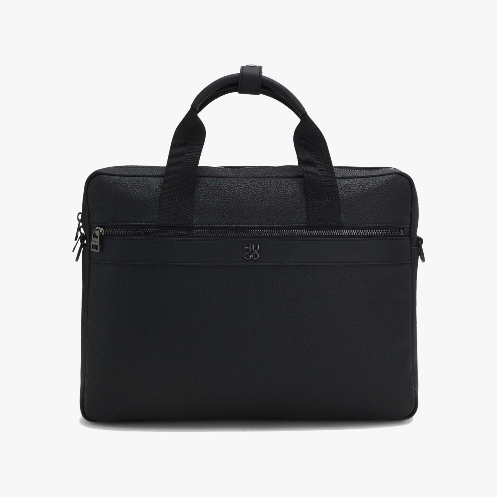 Document Case with Gunmetal Logo Hardware