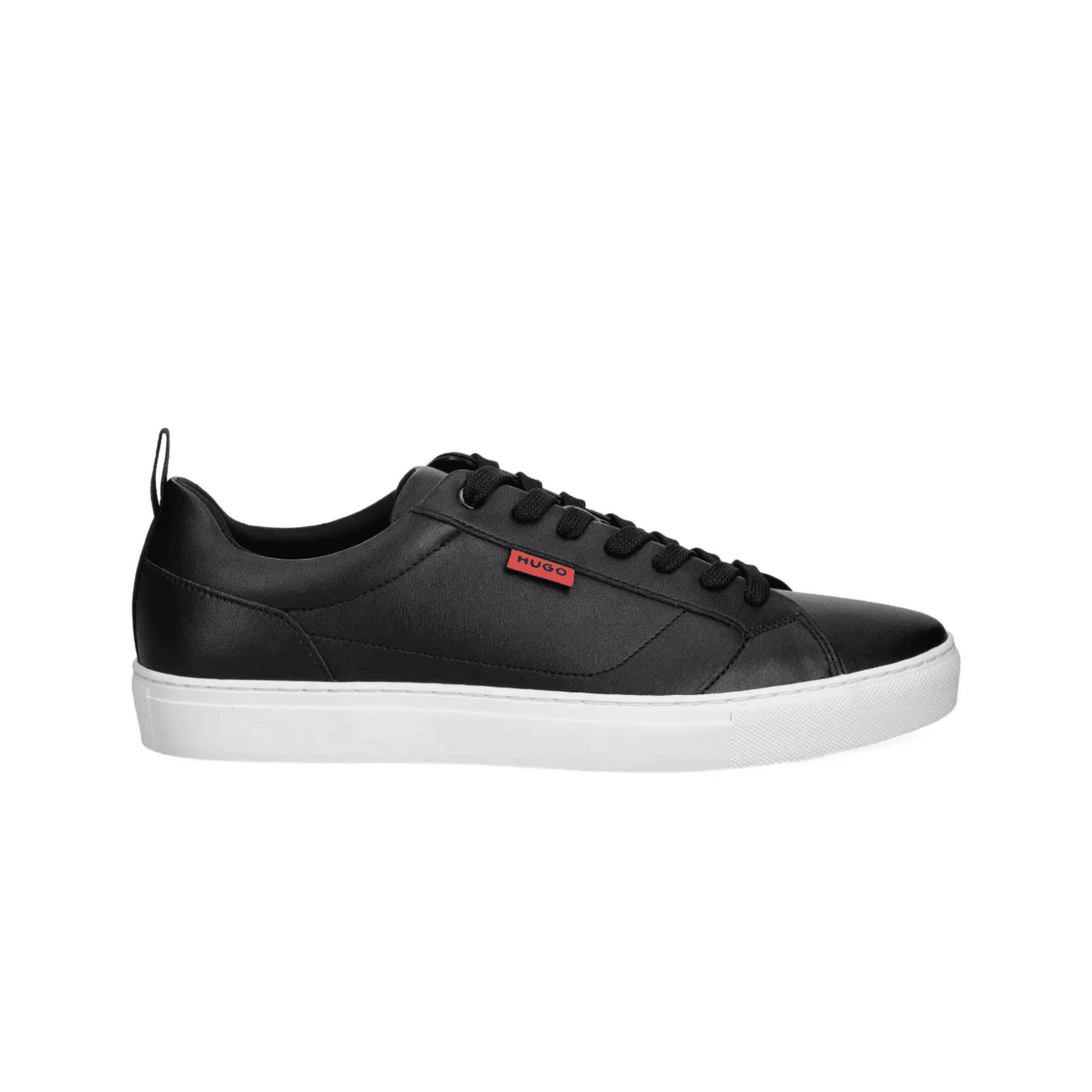 Red Flag Logo Faux-Leather Trainers