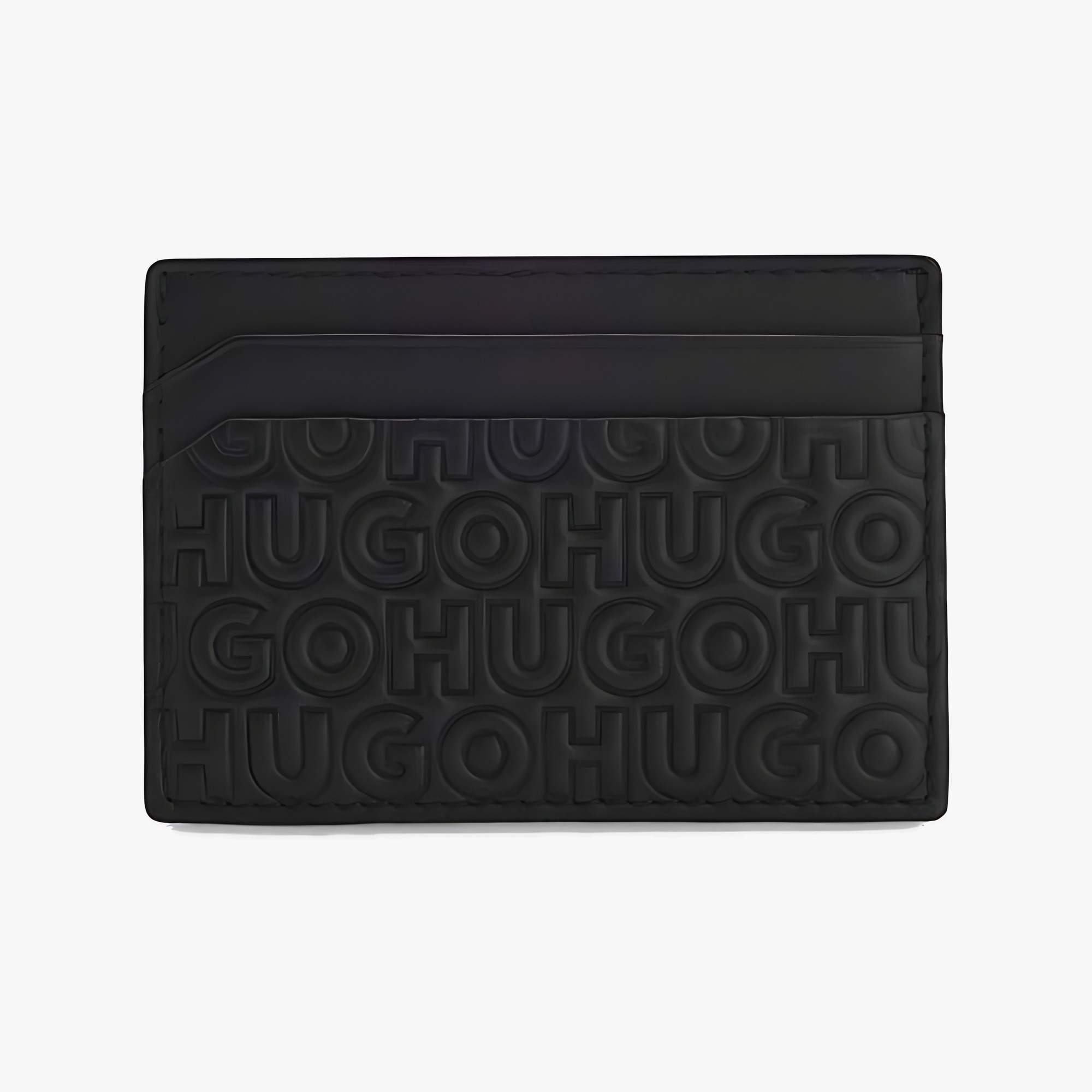 Leather Card Holder with Embossed Logos