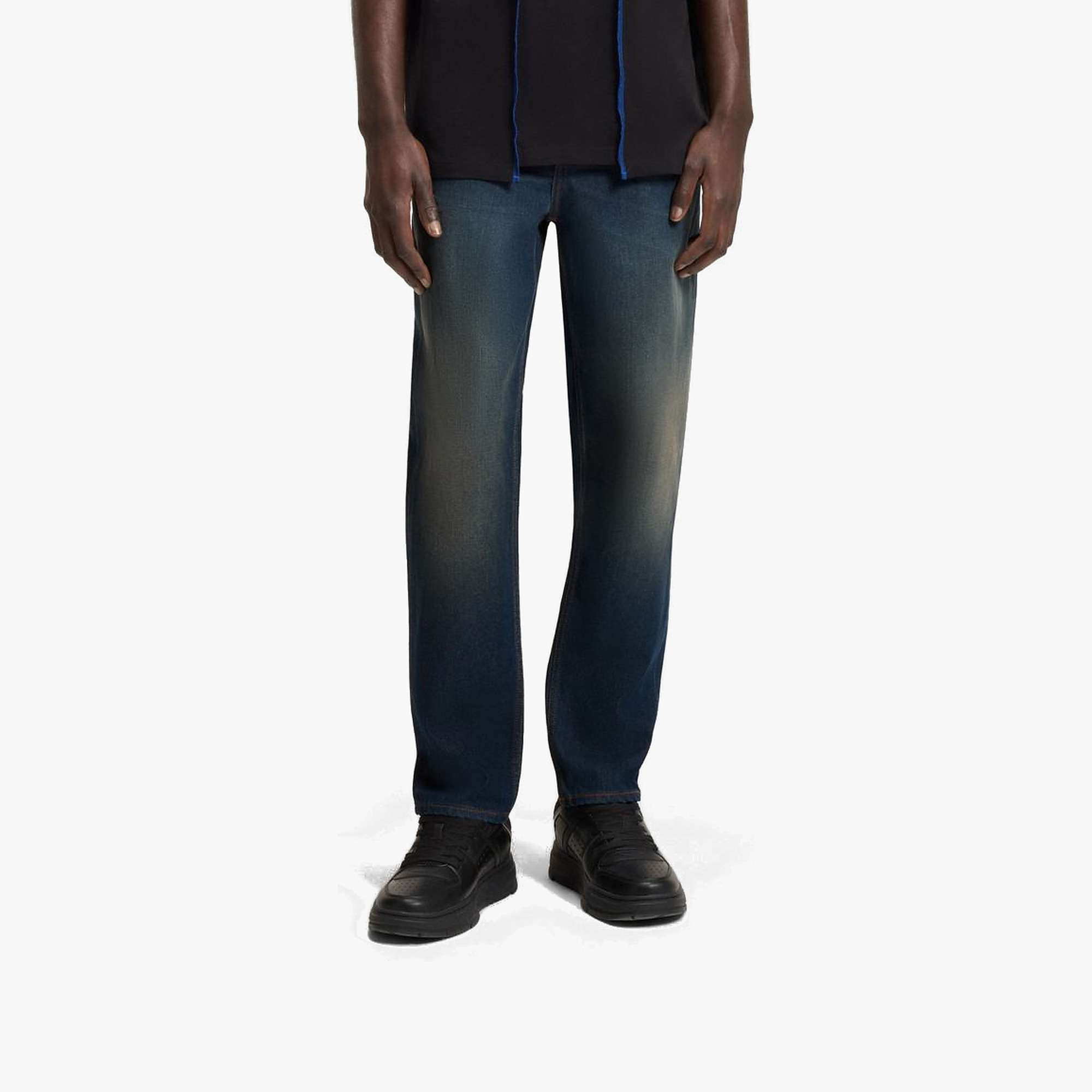 Tapered-Fit Stretch-Denim Jeans